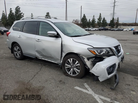 2019 Nissan Pathfinder S with VIN 5N1DR2MN6KC640753, listed as a Copart auction lot 43388025 with 79,881 mi miles and Salvage Title. Bid and sale history available at DreamBid. Image 4.
