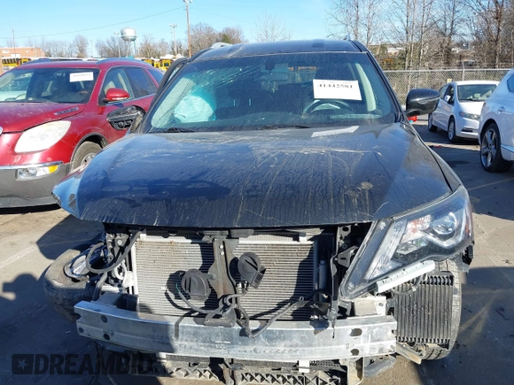 2020 Nissan Pathfinder S with VIN 5N1DR2AN0LC647977, listed as a IAAI auction lot 41442581 with 27,202 mi miles. Bid and sale history available at carsss.com. Image 12.