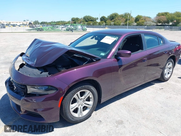 2020 Dodge Charger SXT with VIN 2C3CDXBG5LH220064, listed as a IAAI auction lot 42028723 with 25,140 mi miles and . Bid and sale history available at carsss.com. Image 2.