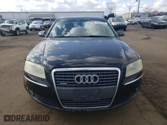 2006 Audi A8 4.2L with VIN WAUML44E86N006594, listed as a Copart auction lot 43246445 with Not provided miles and Salvage title. Bid and sale history available at DreamBid. Image 5.
