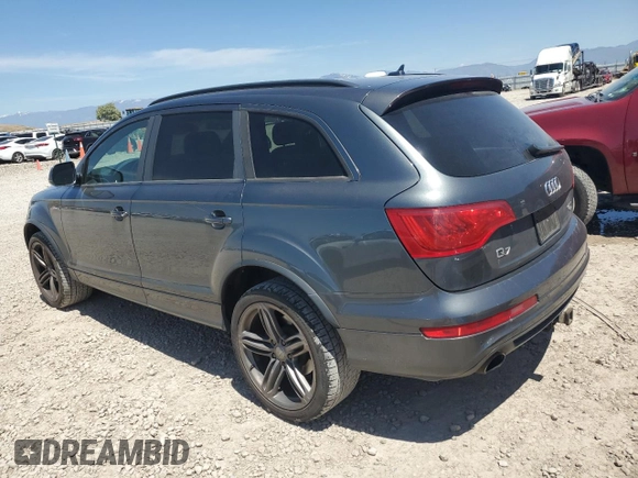2015 Audi Q7 S line Prestige with VIN WA1DGAFE9FD002055, listed as a Copart auction lot 58073635 with 165,304 mi miles and Salvage title. Bid and sale history available at DreamBid. Image 2.