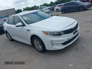 2018 Kia Optima S with VIN 5XXGT4L32JG184893, listed as a IAAI auction lot 42680521 with 55,225 mi miles and . Bid and sale history available at DreamBid. Image 1.