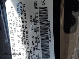2017 Infiniti Q60 Premium с VIN JN1EV7EL1HM551189, выставлен на аукционе Copart как лот 50954555 с пробегом 93 802 миль миль и Списание • Salvage title. История ставок и продаж доступна на DreamBid. Изображение 14.