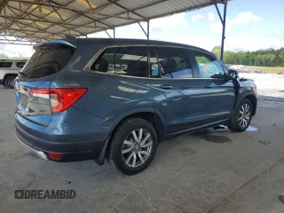 2020 Honda Pilot EX-L with VIN 5FNYF5H57LB028110, listed as a Copart auction lot 52551935 with 71,263 mi miles and Salvage title. Bid and sale history available at DreamBid. Image 3.