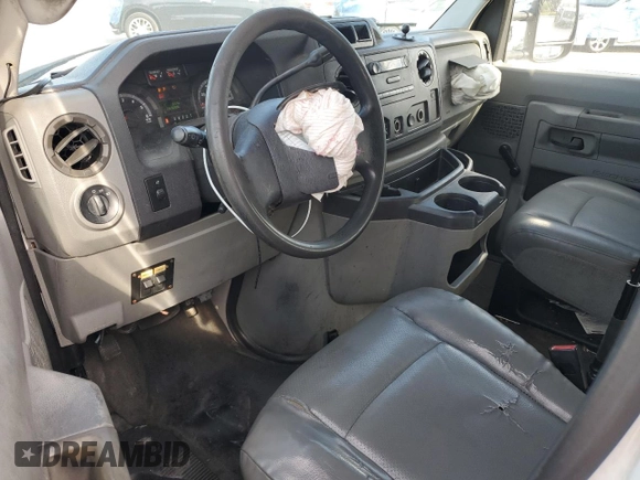 2009 Ford Econoline Cargo Commercial with VIN 1FTNE14W59DA91459, listed as a Copart auction lot 76513444 with 269,286 mi miles and Salvage Title. Bid and sale history available at DreamBid. Image 8.