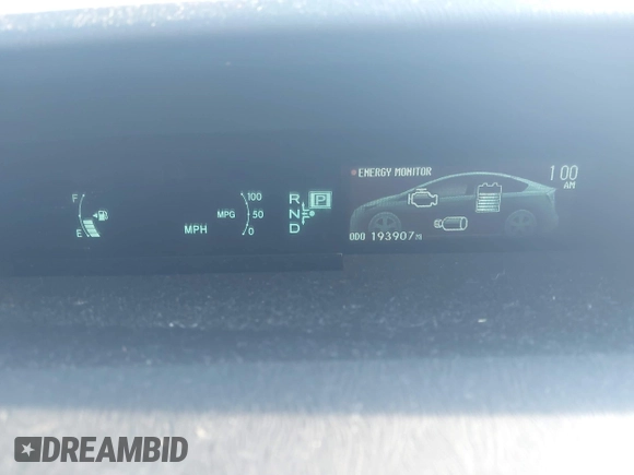 2012 Toyota Prius One with VIN JTDKN3DU6C1524096, listed as a IAAI auction lot 41938316 with 193,907 mi miles and . Bid and sale history available at DreamBid. Image 7.