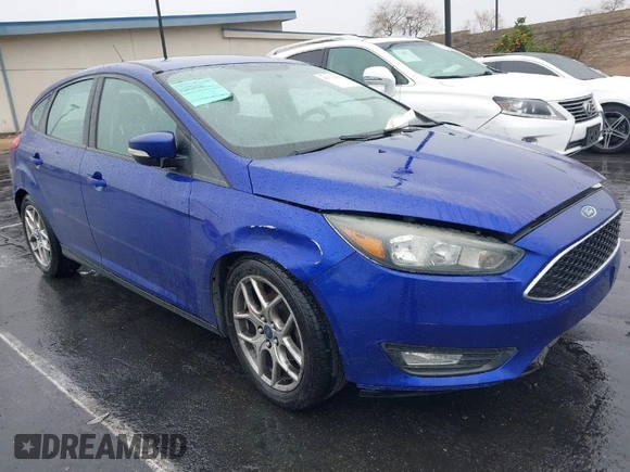 2015 Ford Focus SE with VIN 1FADP3K26FL341512, listed as a IAAI auction lot 41774421 with 107,201 mi miles. Bid and sale history available at carsss.com. Image 1.