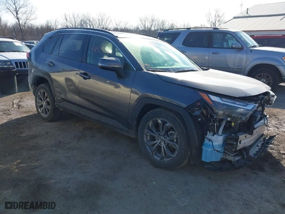 2024 Toyota RAV4 Hybrid XLE Premium with VIN JTMB6RFV7RD139613, listed as a IAAI auction lot 41490578 with 6,817 mi miles. Bid and sale history available at carsss.com. Image 1.