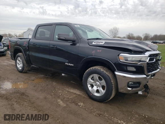 2025 Ram 1500 Big Horn z VIN 1C6SRFFP0SN559311, wystawiony jako Copart lot #48042015 z przebiegiem 491 mil mil oraz Szkoda całkowita • Salvage title. Historia ofert i sprzedaży dostępna na DreamBid. Obrazek 4.