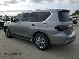 2020 Infiniti QX80 Luxe z VIN JN8AZ2NF9L9701773, wystawiony jako Copart lot #53162755 z przebiegiem 80 188 mil mil oraz Szkoda całkowita • Salvage title. Historia ofert i sprzedaży dostępna na DreamBid. Obrazek 2.