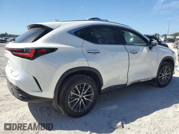 2022 Lexus NX with VIN 2T2GGCEZ7NC013064, listed as a Copart auction lot 47458895 with 8,579 mi miles and Salvage Title. Bid and sale history available at carsss.com. Image 3.