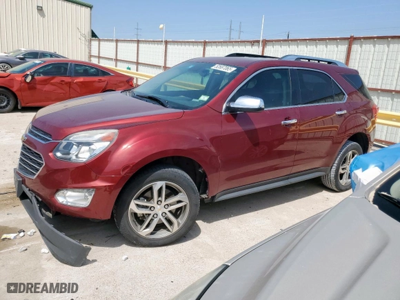 2016 Chevrolet Equinox LTZ with VIN 2GNALDEK1G6317100, listed as a Copart auction lot 52687065 with 99,102 mi miles and Salvage Title. Bid and sale history available at carsss.com. Image 1.