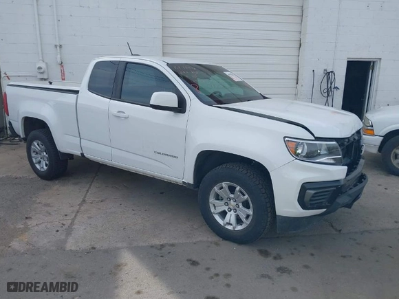 2022 Chevrolet Colorado 2WD LT with VIN 1GCHSCEA2N1117936, listed as a IAAI auction lot 41922876 with 34,537 mi miles. Bid and sale history available at carsss.com. Image 1.