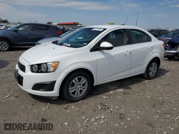 2015 Chevrolet Sonic LT with VIN 1G1JC5SH3F4150318, listed as a Copart auction lot 53275075 with 117,402 mi miles and Salvage Title. Bid and sale history available at DreamBid. Image 1.