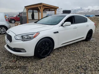 2015 Kia K900 Luxury with VIN KNALW4D46F6022636, listed as a Copart auction lot 42406015 with 67,691 mi miles and Salvage Title. Bid and sale history available at carsss.com. Image 1.