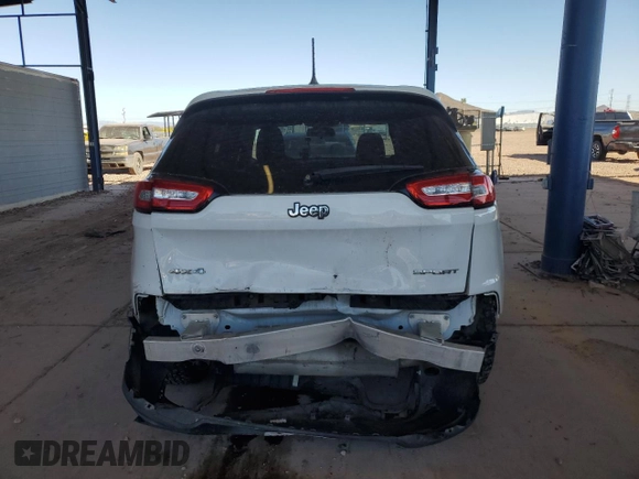 2016 Jeep Cherokee Altitude with VIN 1C4PJMAS3GW338230, listed as a Copart auction lot 52555605 with 107,732 mi miles and Salvage title. Bid and sale history available at DreamBid. Image 6.
