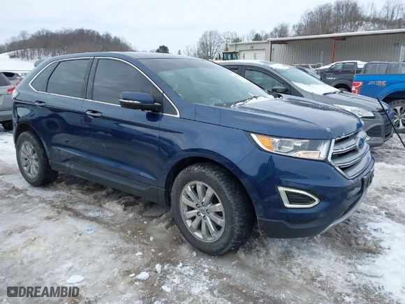 2017 Ford Edge Titanium with VIN 2FMPK4K97HBB89974, listed as a IAAI auction lot 41329240 with 143,358 mi miles. Bid and sale history available at carsss.com. Image 1.
