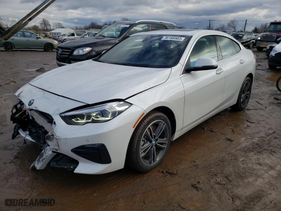 2023 BMW 2 Series 228i xDrive with VIN WBA73AK01P7L56853, listed as a Copart auction lot 36166503 with 4,150 mi miles. Bid and sale history available at carsss.com. Image 1.