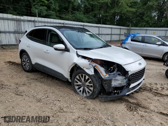 2020 Ford Escape Titanium Hybrid with VIN 1FMCU0DZ6LUA46340, listed as a Copart auction lot 60752615 with 78,534 mi miles and Non repairable. Bid and sale history available at DreamBid. Image 4.