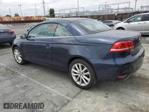 2012 Volkswagen Eos Komfort with VIN WVWBW7AH3CV005642, listed as a Copart auction lot 55251845 with 120,401 mi miles and Clean Title. Bid and sale history available at DreamBid. Image 2.