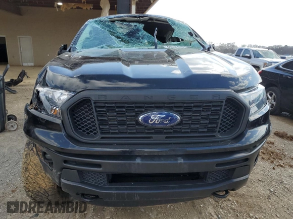 2021 Ford Ranger XL with VIN 1FTER4FH9MLD85658, listed as a Copart auction lot 49224335 with 52,218 mi miles and Salvage Title. Bid and sale history available at DreamBid. Image 5.