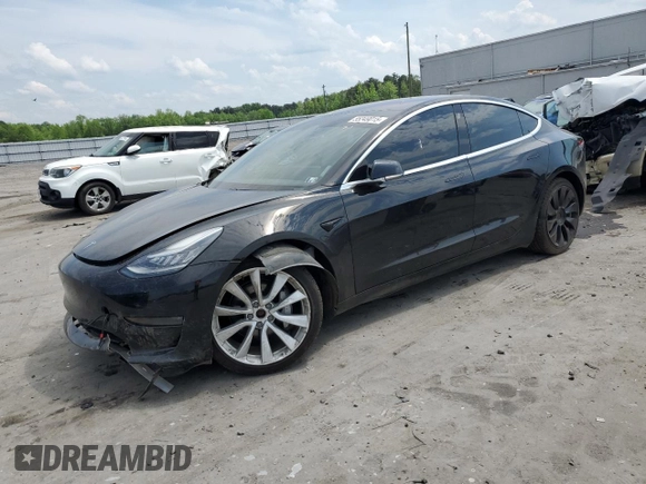 2018 Tesla Model 3 Long Range Battery z VIN 5YJ3E1EBXJF146293, wystawiony jako Copart lot #55349015 z przebiegiem 91 808 mil mil oraz Szkoda całkowita • Salvage title. Historia ofert i sprzedaży dostępna na DreamBid. Obrazek 1.