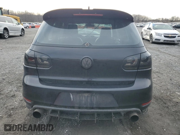2012 Volkswagen GTI w/Conv & Sunroof with VIN WVWEV7AJ5CW263299, listed as a Copart auction lot 82613574 with 121,505 mi miles and Salvage title. Bid and sale history available at DreamBid. Image 6.