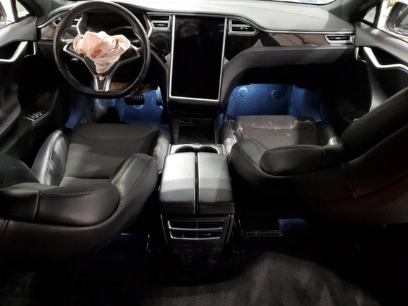 2017 Tesla Model S 100D with VIN 5YJSA1E2XHF197245, listed as a Copart auction lot 45961805 with Not provided miles and Non repairable. Bid and sale history available at DreamBid. Image 8.
