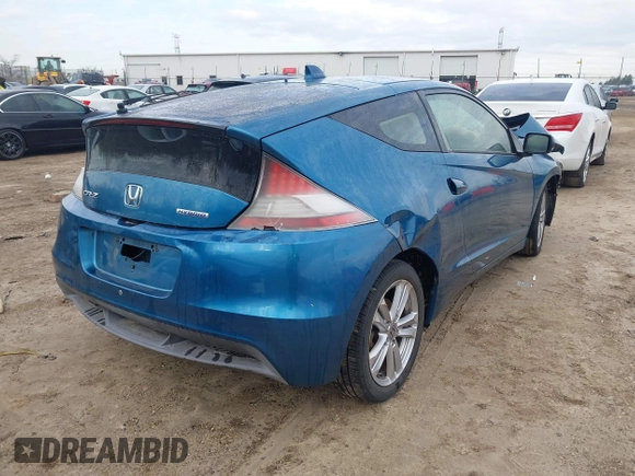2012 Honda CR-Z EX with VIN JHMZF1D6XCS004087, listed as a IAAI auction lot 41860837 with 170,790 mi miles. Bid and sale history available at carsss.com. Image 4.