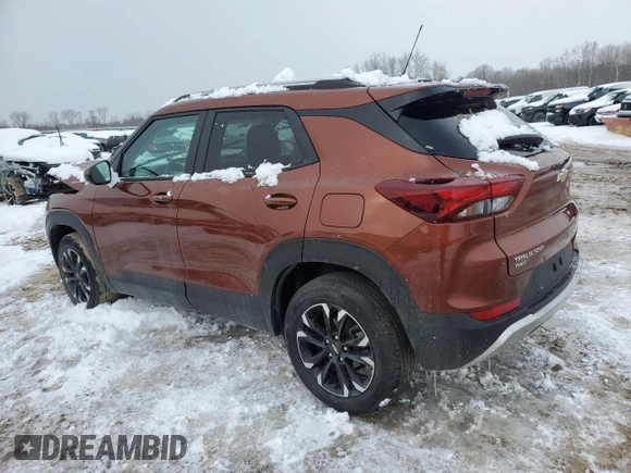 2021 Chevrolet TrailBlazer LT with VIN KL79MRSL2MB097054, listed as a Copart auction lot 44782874 with 18,116 mi miles and . Bid and sale history available at DreamBid. Image 2.