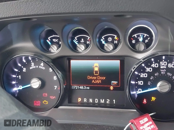 2016 Ford Super Duty F-250 SRW XLT with VIN 1FT7X2B69GEA07677, listed as a IAAI auction lot 41776279 with 72,148 mi miles. Bid and sale history available at carsss.com. Image 7.