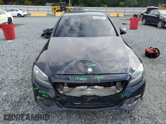 2016 Mercedes-Benz C 300 with VIN 55SWF4JB7GU129184, listed as a Copart auction lot 64310895 with 136,660 mi miles and Salvage title. Bid and sale history available at DreamBid. Image 5.