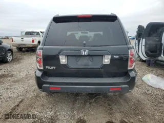2007 Honda Pilot EX-L with VIN 5FNYF28677B043543, listed as a Copart auction lot 45725525 with 250,759 mi miles and Salvage Title. Bid and sale history available at carsss.com. Image 6.