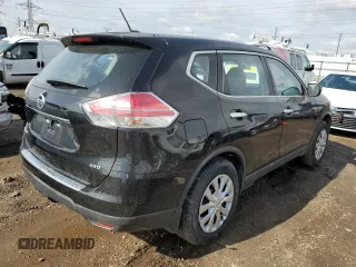2015 Nissan Rogue S with VIN KNMAT2MV0FP583098, listed as a Copart auction lot 51582475 with 75,557 mi miles and Salvage Title. Bid and sale history available at DreamBid. Image 3.