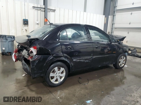 2010 Kia Rio LX with VIN KNADH4A39A6614860, listed as a Copart auction lot 75611164 with 53,722 mi miles and Non Repairable. Bid and sale history available at carsss.com. Image 3.