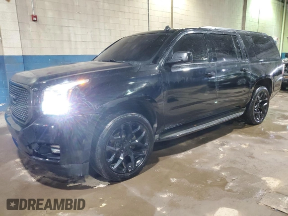 2015 GMC Yukon XL SLT with VIN 1GKS2HKC8FR259613, listed as a Copart auction lot 45114745 with 108,995 mi miles and Clean Title. Bid and sale history available at carsss.com. Image 1.
