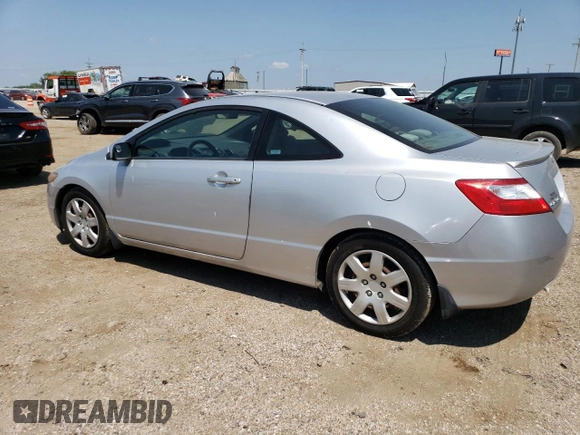 2008 Honda Civic Cpe LX with VIN 2HGFG12628H562634, listed as a Copart auction lot 62737574 with 96,813 mi miles and Salvage Title. Bid and sale history available at carsss.com. Image 2.