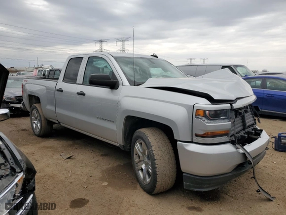 2019 Chevrolet Silverado 1500 LD Custom with VIN 2GCVKMEC6K1241434, listed as a Copart auction lot 49484565 with 0 mi miles and Salvage Title. Bid and sale history available at carsss.com. Image 4.