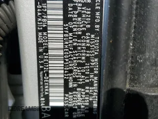 2016 Toyota Corolla L z VIN 5YFBURHE0GP510432, wystawiony jako Copart lot #58496005 z przebiegiem Nie podano mil oraz Szkoda całkowita • Salvage title. Historia ofert i sprzedaży dostępna na DreamBid. Obrazek 13.