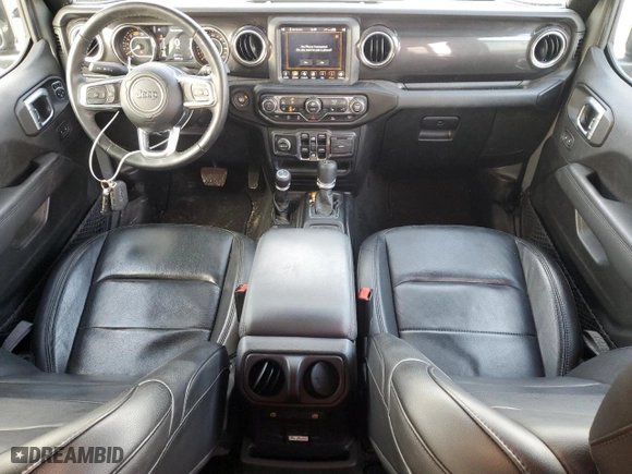 2022 Jeep Wrangler Unlimited Sahara with VIN 1C4HJXENXNW252596, listed as a Copart auction lot 45506975 with 33,009 mi miles and Salvage Title. Bid and sale history available at carsss.com. Image 8.