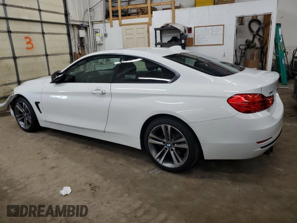 2014 BMW 4 Series 428i xDrive with VIN WBA3N5C52EF715673, listed as a Copart auction lot 85429034 with 74,547 mi miles and Salvage Title. Bid and sale history available at DreamBid. Image 2.