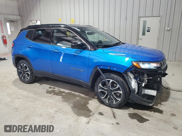 2024 Jeep Compass Limited z VIN 3C4NJDCN0RT595109, wystawiony jako Copart lot #63819305 z przebiegiem 37 862 mil mil oraz Czysty tytuł • Clean title. Historia ofert i sprzedaży dostępna na DreamBid. Obrazek 4.
