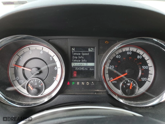 2015 Dodge Grand Caravan SXT with VIN 2C4RDGCG7FR652223, listed as a Copart auction lot 50393575 with 154,345 mi miles and Salvage Title. Bid and sale history available at carsss.com. Image 9.
