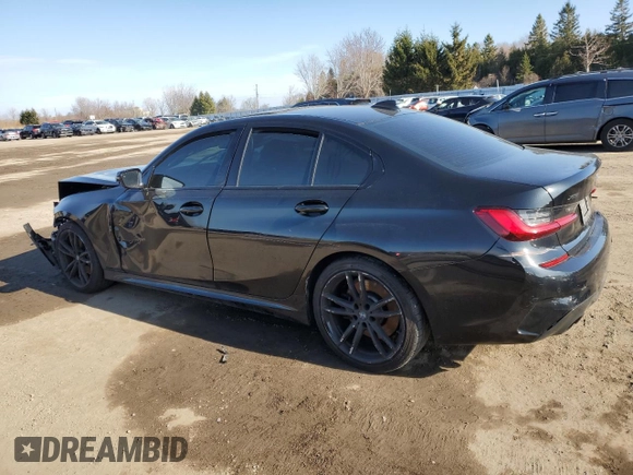 2020 BMW 3 Series 330i xDrive with VIN 3MW5R7J02L8B06976, listed as a Copart auction lot 46354815 with 78,329 mi miles and Salvage Title. Bid and sale history available at DreamBid. Image 2.
