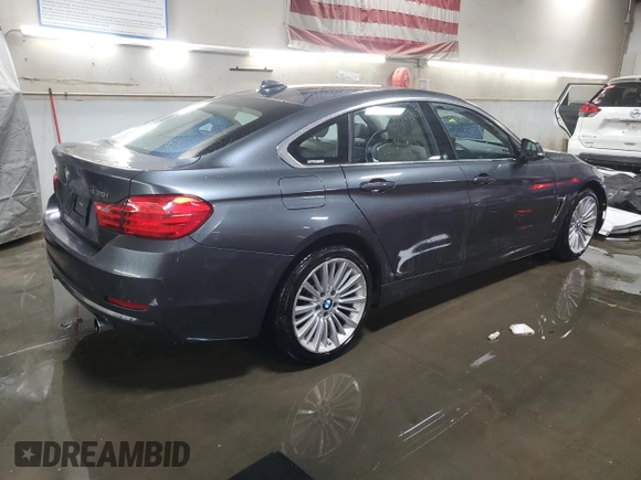 2015 BMW 4 Series 435i xDrive with VIN WBA4B3C51FD670000, listed as a Copart auction lot 50368955 with 75,880 mi miles and Salvage Title. Bid and sale history available at DreamBid. Image 3.