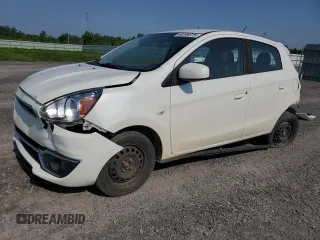 2018 Mitsubishi Mirage ES with VIN ML32A3HJ5JH005270, listed as a Copart auction lot 60269375 with 63,529 mi miles and Salvage title. Bid and sale history available at DreamBid. Image 1.