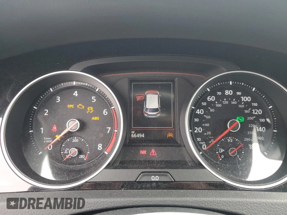 2020 Volkswagen Golf GTI S with VIN 3VW6T7AU4LM017622, listed as a Copart auction lot 49892885 with 66,494 mi miles and Salvage Title. Bid and sale history available at carsss.com. Image 9.
