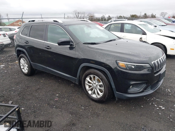 2019 Jeep Cherokee Latitude with VIN 1C4PJLCBXKD357403, listed as a IAAI auction lot 41606497 with 104,102 mi miles and . Bid and sale history available at carsss.com. Image 1.