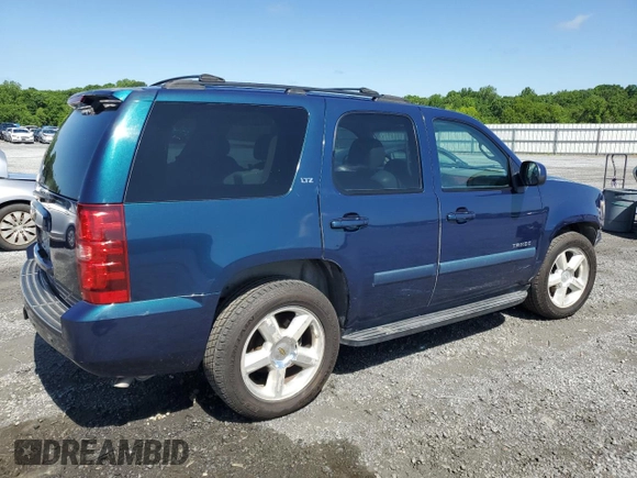 2007 Chevrolet Tahoe LTZ with VIN 1GNFC13J57R181007, listed as a Copart auction lot 56376455 with 202,161 mi miles and Salvage title. Bid and sale history available at DreamBid. Image 3.