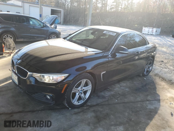 2015 BMW 4 Series 428i with VIN WBA3V7C5XF5A24526, listed as a Copart auction lot 46983755 with 80,158 mi miles and Salvage Title. Bid and sale history available at carsss.com. Image 1.